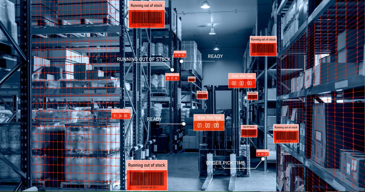 Smart warehouse visibility with barcode tracking overlays